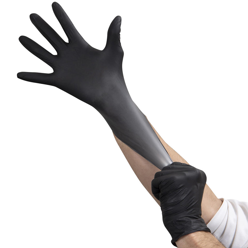 black nitrile gloves