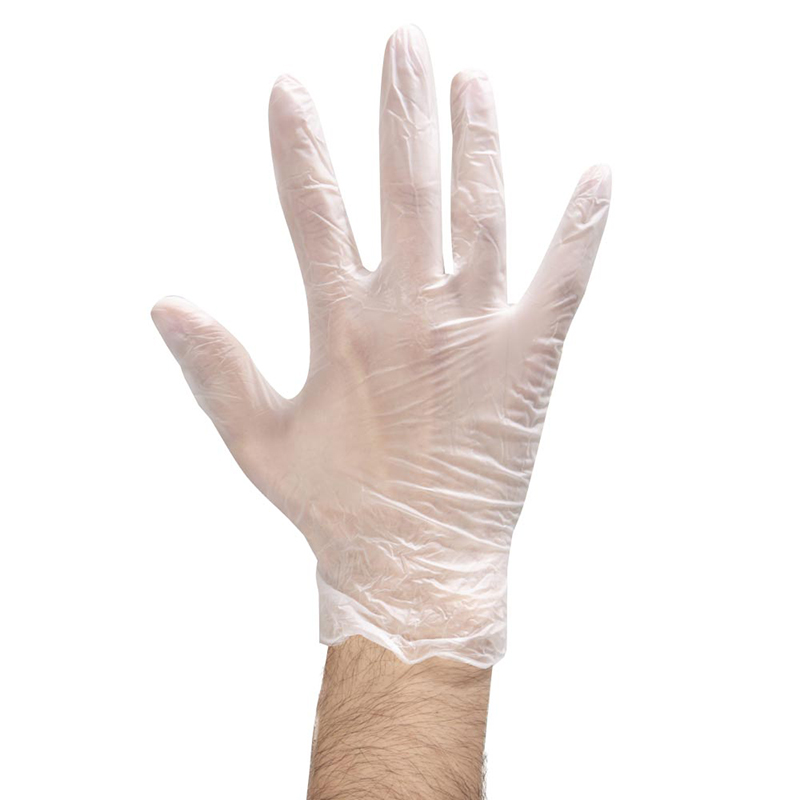 disposable clear vinyl PVC gloves