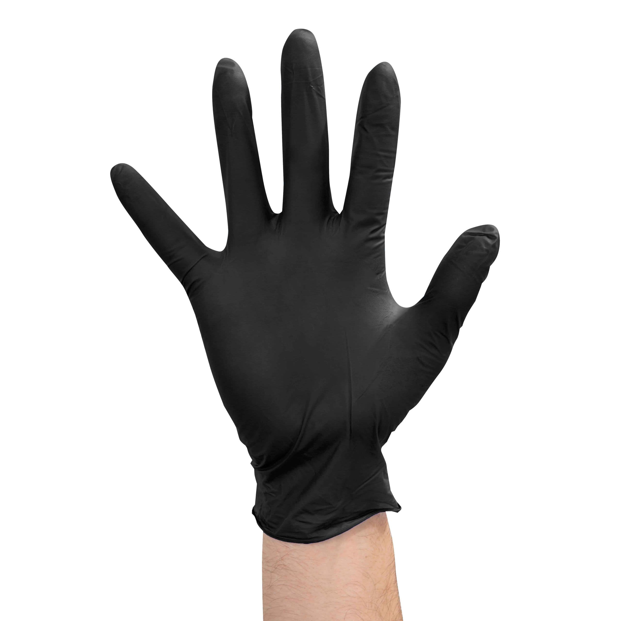 latex free black vinyl PVC gloves