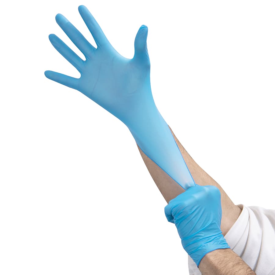 latex free disposable vinyl PVC gloves for blue