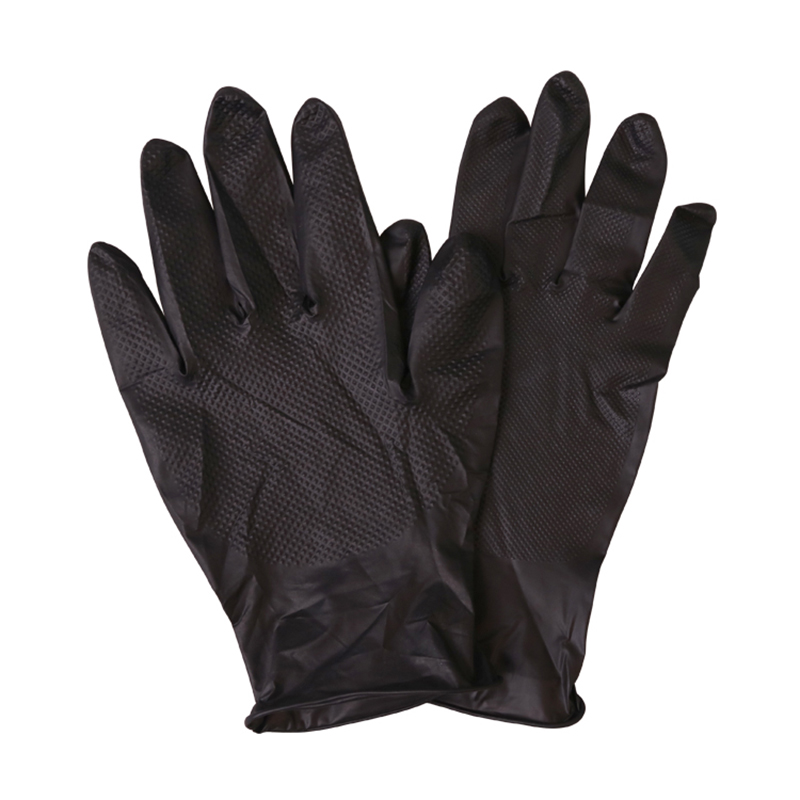 latex free black disposable nitrile gloves