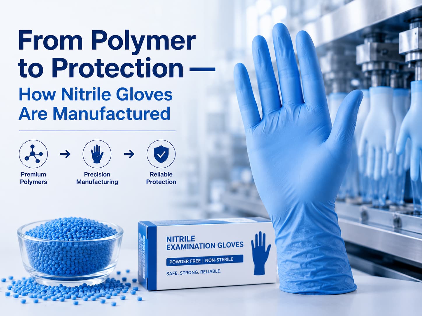 From Polymer to Protection — How Nitrile Gloves Are Manufactured