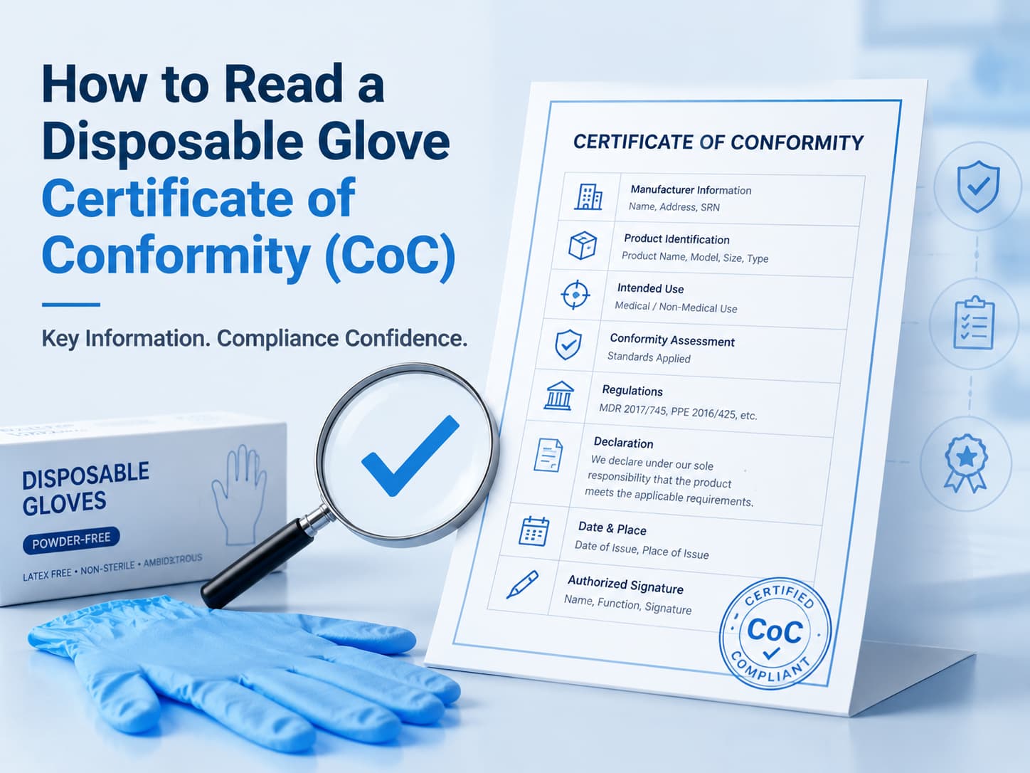 How to Read a Disposable Glove Certificate of Conformity (CoC)