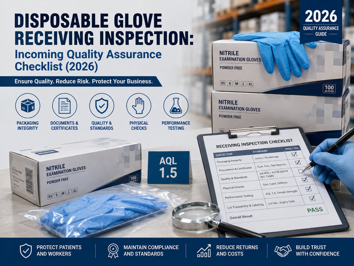 Disposable Glove Receiving Inspection: Incoming Quality Assurance Checklist (2026)