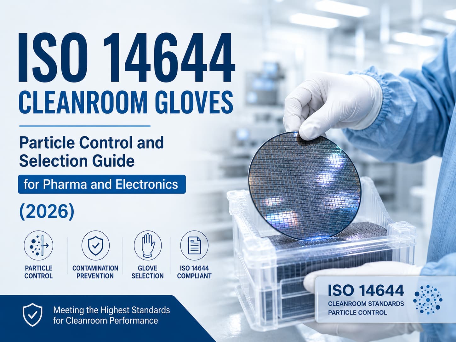 ISO 14644 Cleanroom Gloves: Particle Control and Selection Guide for Pharma and Electronics (2026)