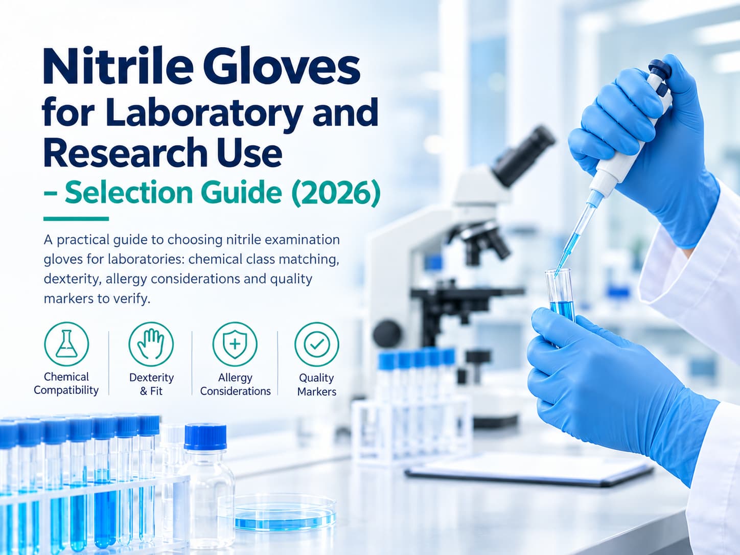 Nitrile Gloves for Laboratory and Research Use - Selection Guide (2026)
