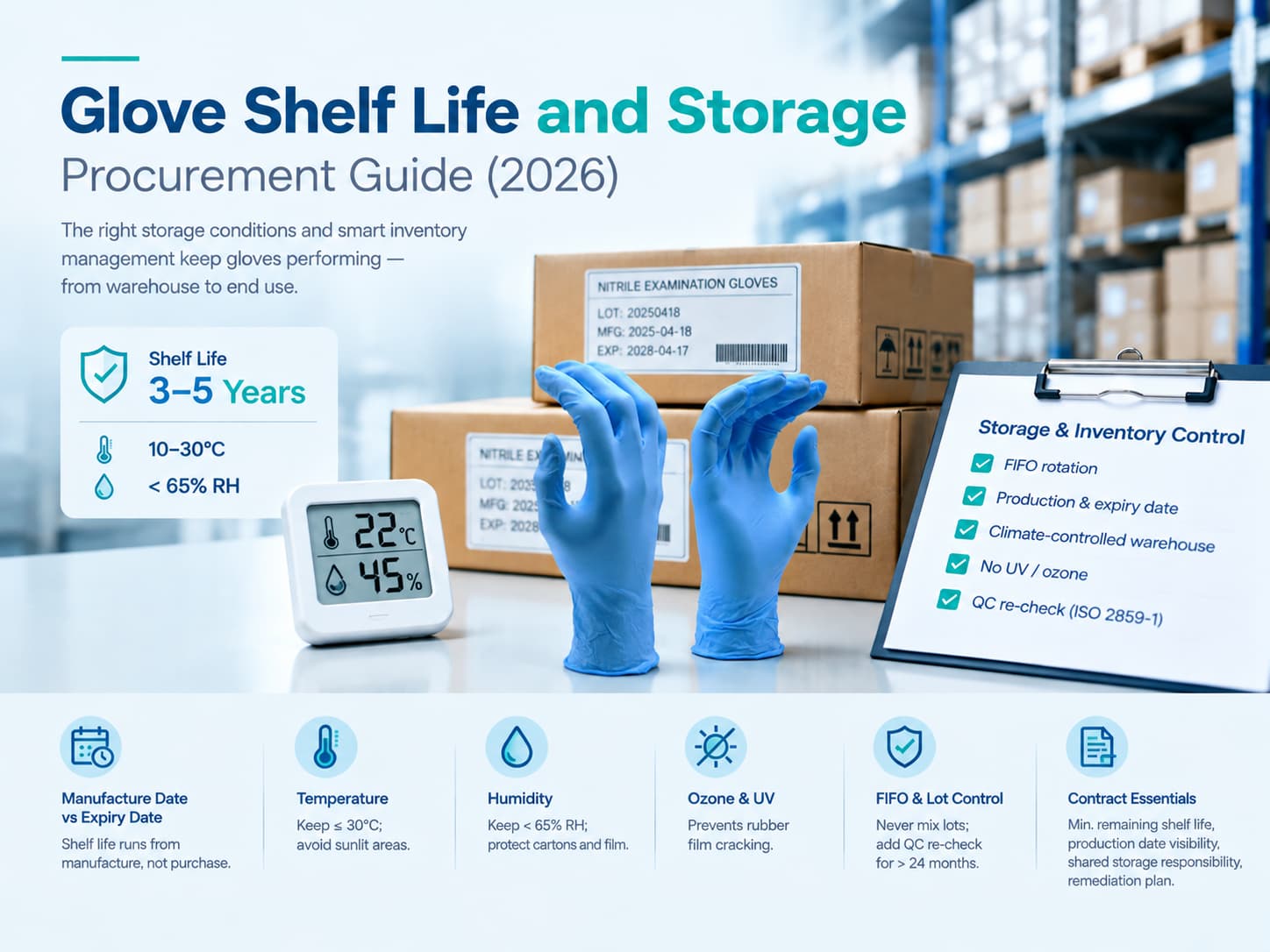 Glove Shelf Life and Storage - A Procurement Guide for FIFO, Climate Control and Expiry Risk (2026)