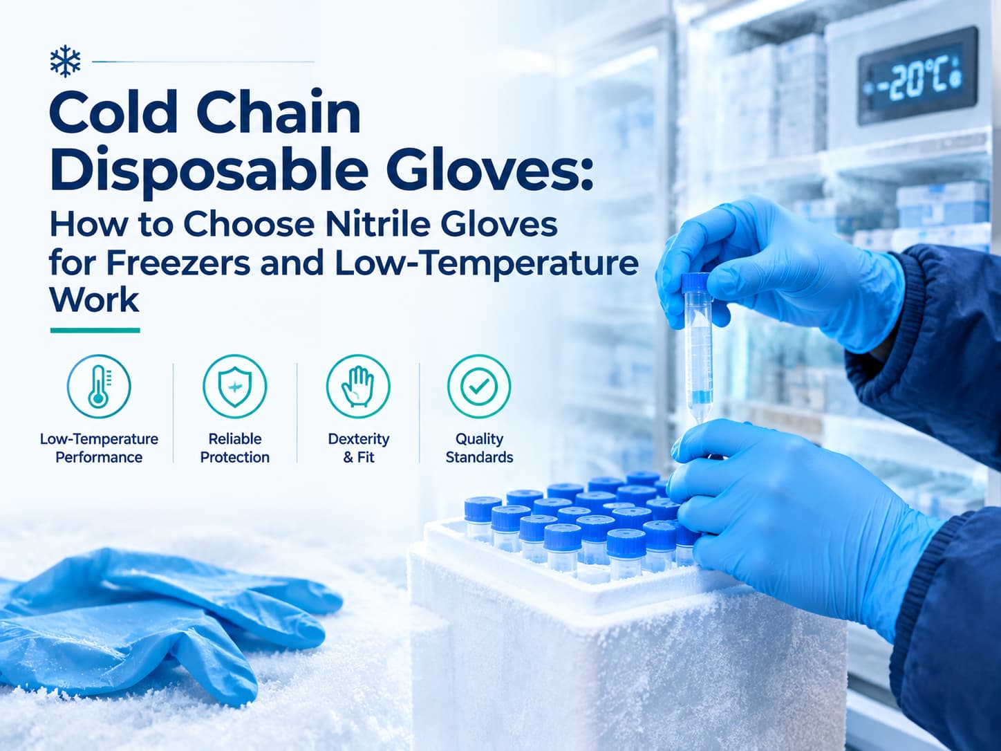 Cold Chain Disposable Gloves: How to Choose Nitrile Gloves for Freezers and Low-Temperature Work (2026)