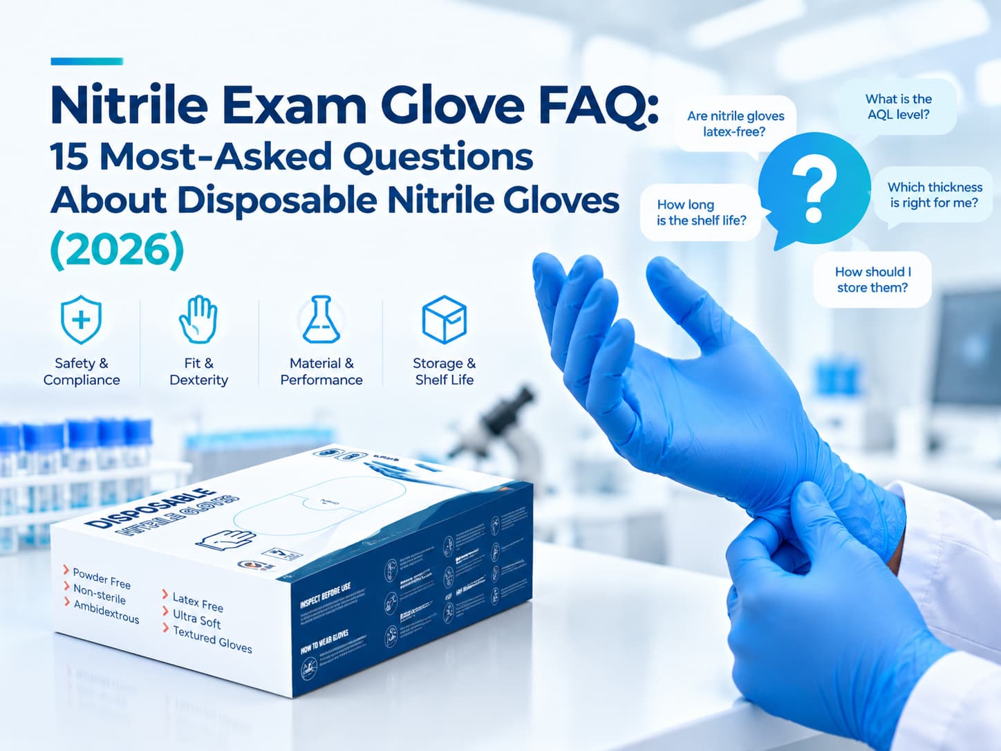 Nitrile Exam Glove FAQ: 15 Most-Asked Questions About Disposable Nitrile Gloves (2026)